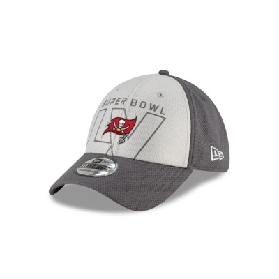 Tampa Bay Buccaneers Gorra | New Era NFL Super Bowl Lv 39thirty Stretch Fit Cap Mexico - Grises